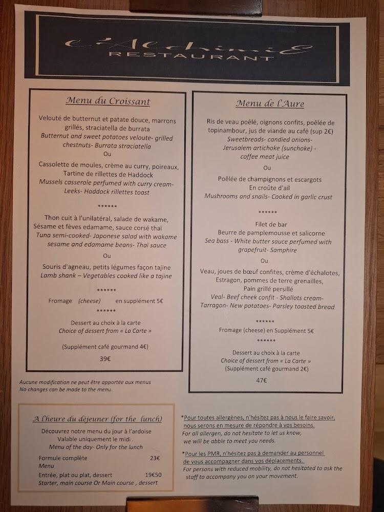 L'Alchimie - Menu Image 2